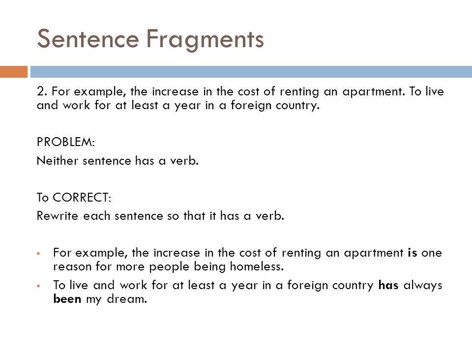 Sentence fragments examples writing a linkedin